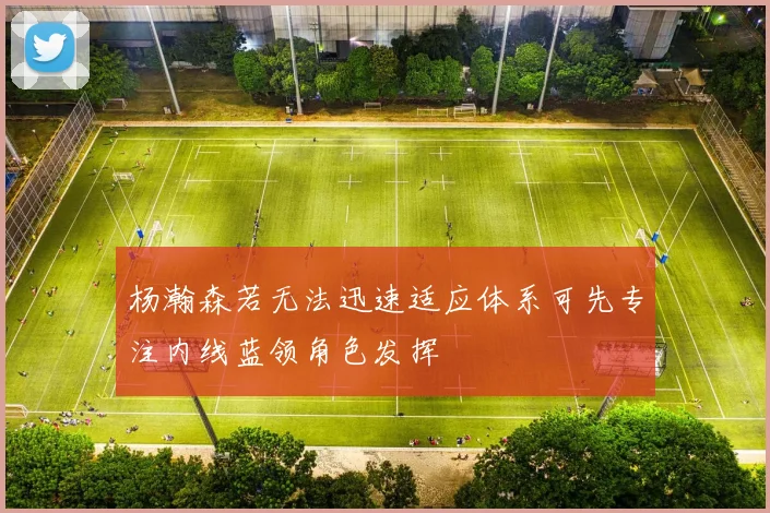 杨瀚森若无法迅速适应体系可先专注内线蓝领角色发挥